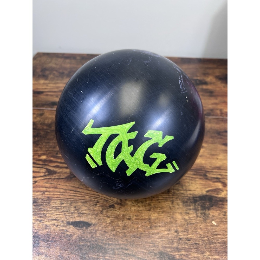 Motiv Graffiti Tag Black Gray Bowling Ball 13 lbs